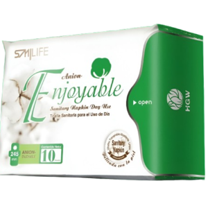 Toallas Higienicas Dia con Turmalina y Aniones de HGW 10 Und
