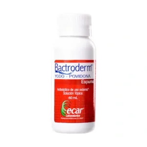 Yodo Bactroderm Espuma 60ml (Rojo)